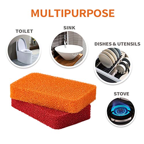Liflicon Heavy Duty Silicone Scrubber Sponges-Kitchen Bathroom Cleaning Scrubber Dish Washing Scrubber - Image 5